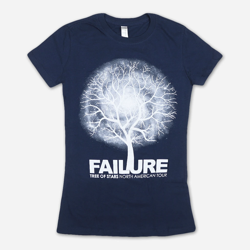 Failure North America Tour Tree Of Stars Women's Navy T-Sirt 2 Failure North America Tour Tree Of Stars Women's Navy T-Sirt