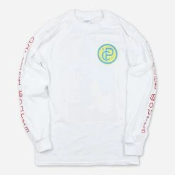 Parquet Courts New Merch Showtime White Long Sleeve T-Shirt