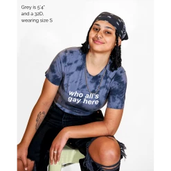 Autostraddle Who All's Gay Here Tie-Dye Tee