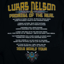 Lukas Nelson & Promise Of The Real World Tour 2018 Black T-Shirt