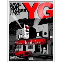 NIVA YG Live At Troubadour - Hand Screen-Printed Poster New Merch