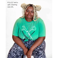 Autostraddle Basic Scissoring Green Tee New Merch