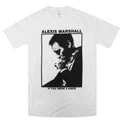 Hello Merch Style 13 "Knife" Alexis Marshall Trilogy White T-Shirt