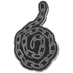 Alexis Marshall New Merch Chain Enamel Pin