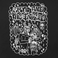 Amyl And The Sniffers Devil Cartoon Black T-Shirt New Merch