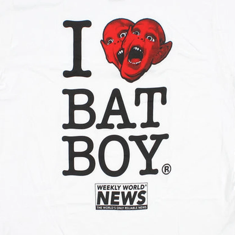 Weekly World News New Merch I Heart Bat Boy Ringer T-Shirt 2 Weekly World News New Merch I Heart Bat Boy Ringer T-Shirt