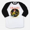 Failure Spaceman Black/White Raglan T-Shirt