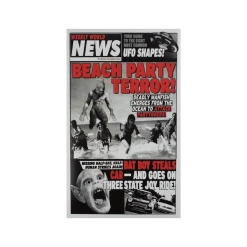 Weekly World News Beach Party Terror Showprint Poster