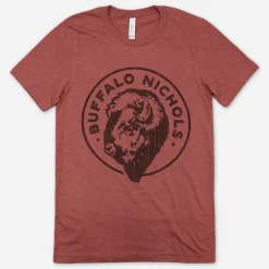 Buffalo Nichols New Merch Merit Badge Heather Clay T-Shirt