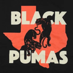 Black Pumas New Merch Double Puma Texas Unisex Black Tank