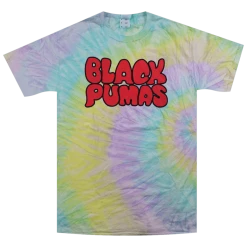 Black Pumas New Merch Retro Tie Dye T-Shirt