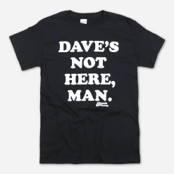 Cheech And Chong Dave's Not Here Black T-Shirt New Merch