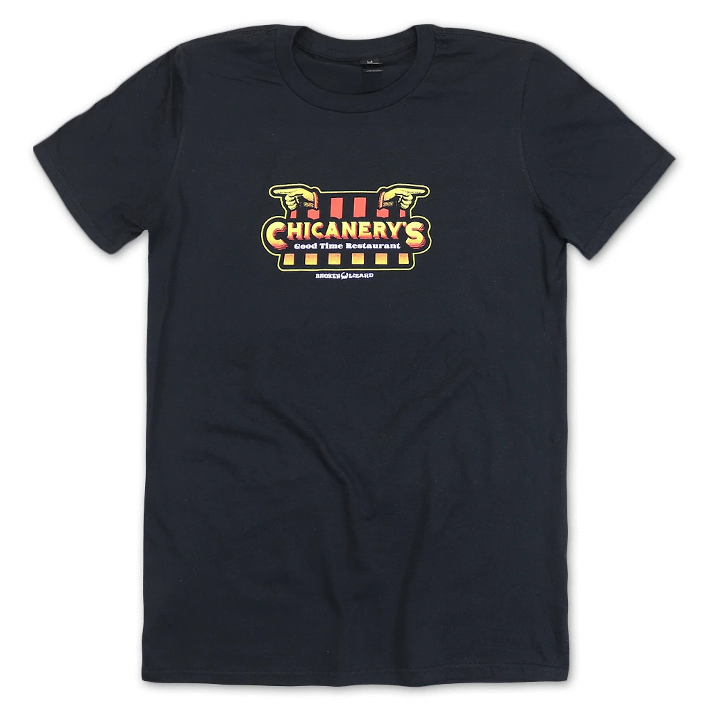 Broken Lizard New Merch Chicanery's Black T-Shirt 1 Broken Lizard New Merch Chicanery's Black T-Shirt
