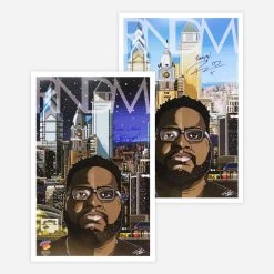 Mega Ran Night Or Day 18" X 12" Signed Poster