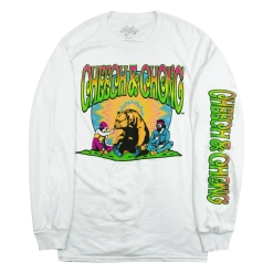 Cheech And Chong California Dreaming White Long Sleeve T-Shirt New Merch