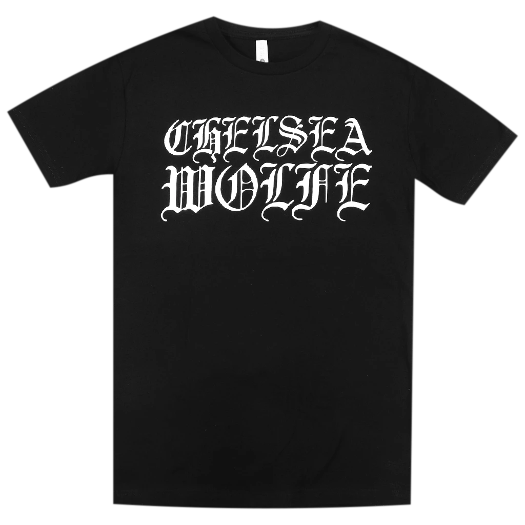 Chelsea Wolfe (CW) Chelsea Wolfe White On Black T-Shirt Chelsea Wolfe (CW) Chelsea Wolfe White On Black T-Shirt