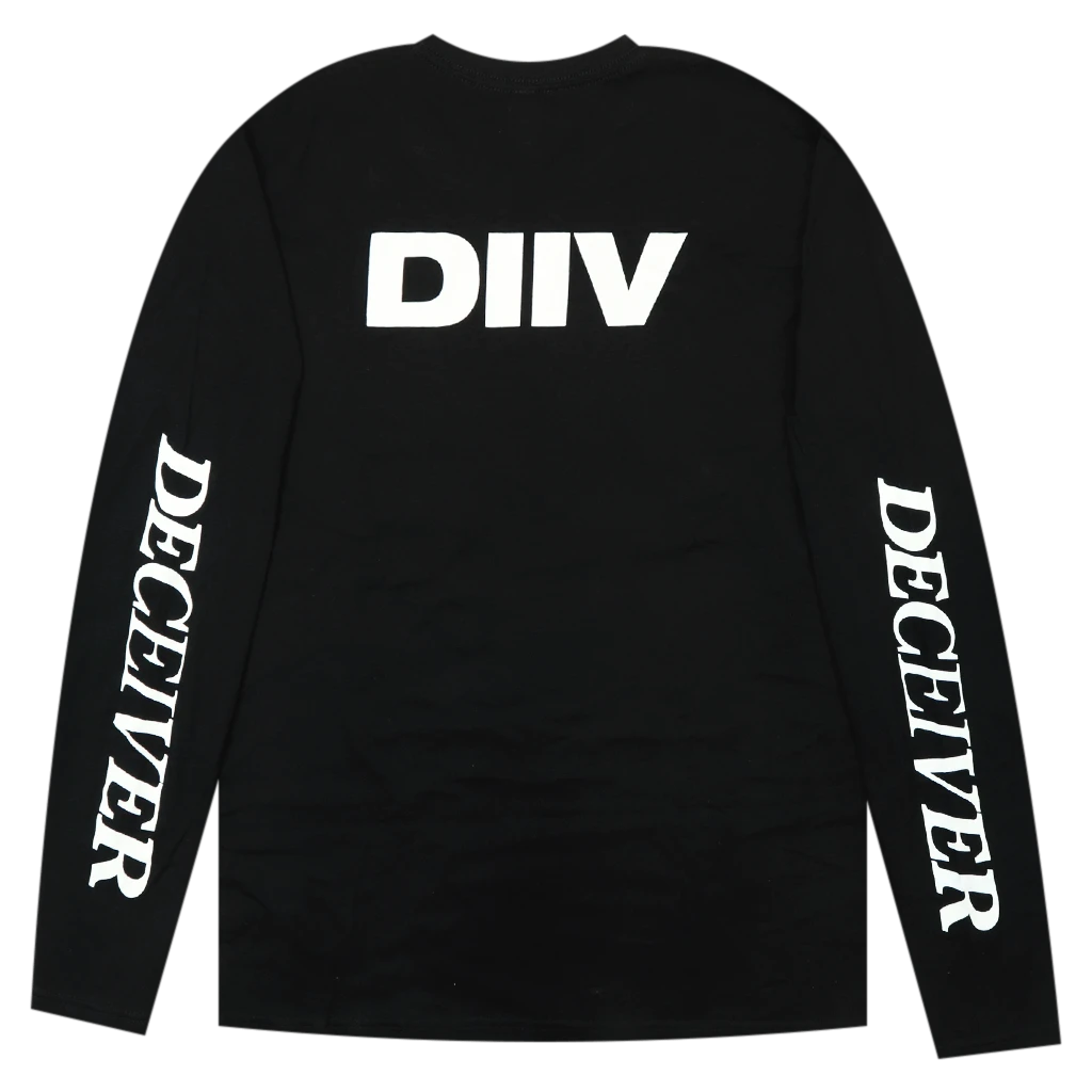DIIV New Merch Deceiver Horsehead Long Sleeve Black T-Shirt 5 DIIV New Merch Deceiver Horsehead Long Sleeve Black T-Shirt