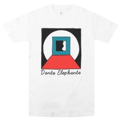 Dante Elephante Geometric White T-Shirt New Merch