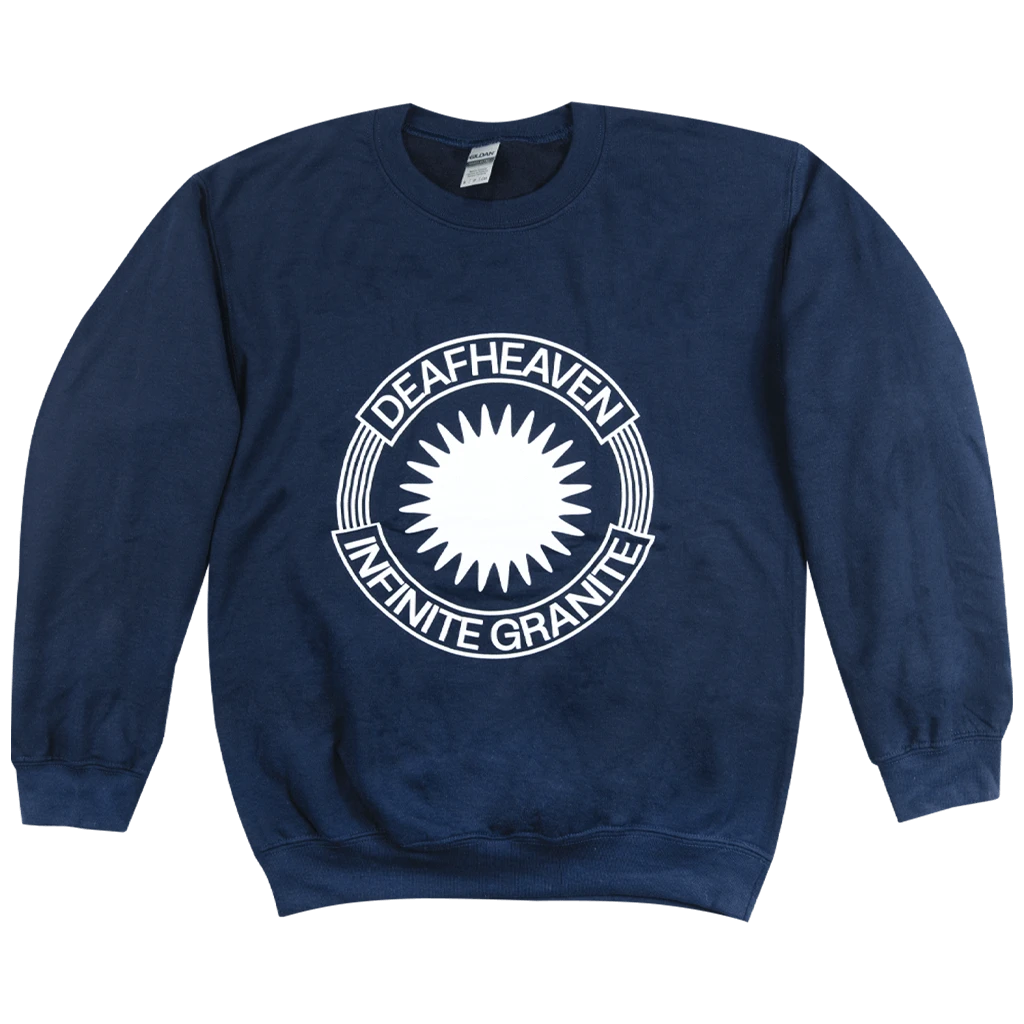 Deafheaven Emblem Navy Crewneck Sweatshirt New Merch 1 Deafheaven Emblem Navy Crewneck Sweatshirt New Merch