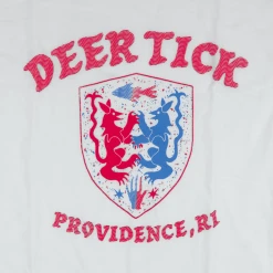 Deer Tick Crest Youth White T-Shirt New Merch