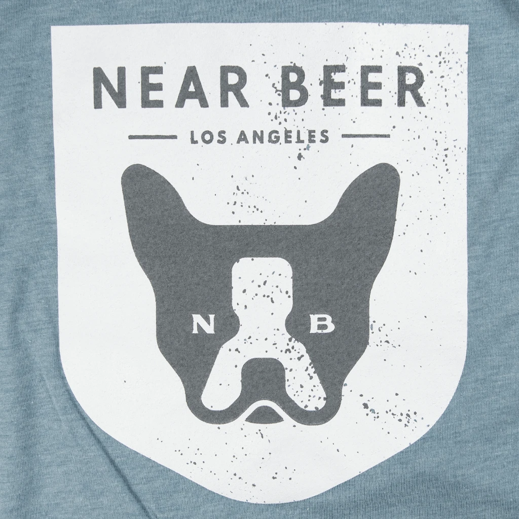 NEAR BEER Dog Face Stonewash Denim T-Shirt 2 NEAR BEER Dog Face Stonewash Denim T-Shirt