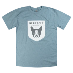 NEAR BEER Dog Face Stonewash Denim T-Shirt