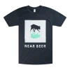 NEAR BEER Limited Dog Profile Tri-Blend Navy T-Shirt New Merch