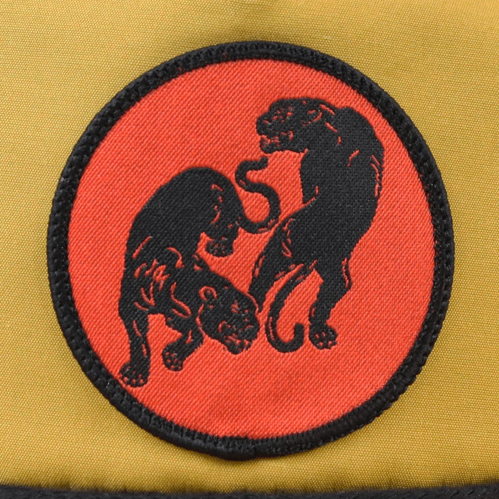 Black Pumas Double Puma Patch Mustard Flatbill Snapback Hat New Merch 2 Black Pumas Double Puma Patch Mustard Flatbill Snapback Hat New Merch