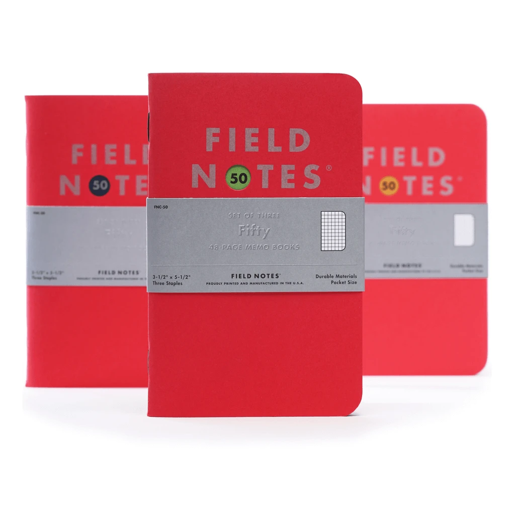Field Notes Fifty 3-Pack New Merch 1 Field Notes Fifty 3-Pack New Merch