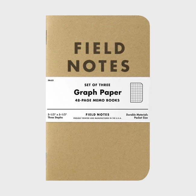 Field Notes Graph Paper 3-Pack Field Notes Graph Paper 3-Pack