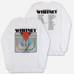 Whitney New Merch Forever Turned Around Tour White Long Sleeve