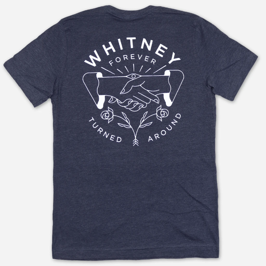 Whitney Friendship Heather Navy T-Shirt New Merch 2 Whitney Friendship Heather Navy T-Shirt New Merch