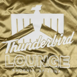 Thunderbird Lounge TL Logo Gold Satin Jacket New Merch