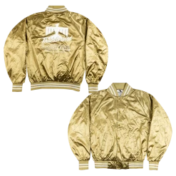 Thunderbird Lounge TL Logo Gold Satin Jacket New Merch