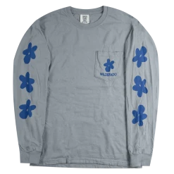 Wilderado Flower Granite Long Sleeve Pocket T-Shirt