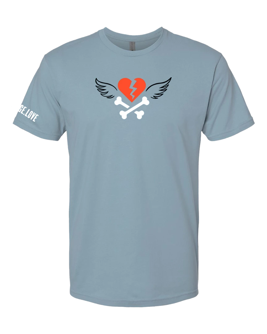 Savage Lovecast Broken Heart Stonewash Denim T-Shirt 1 Savage Lovecast Broken Heart Stonewash Denim T-Shirt