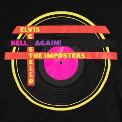 Elvis Costello New Merch Hello Again 2021 Tour T-Shirt