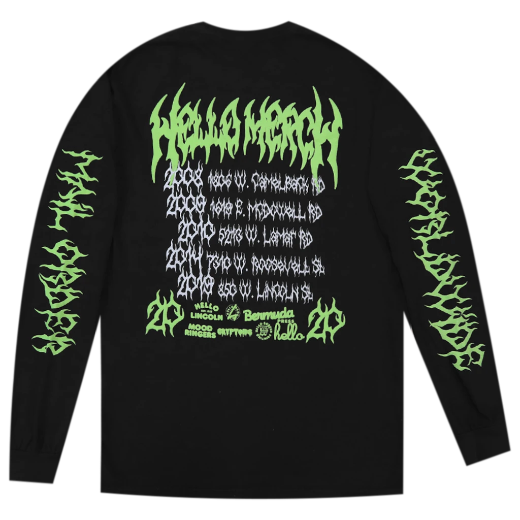 Hello Merch Hello Tarot Long Sleeve Puff & Glow T-Shirt 3 Hello Merch Hello Tarot Long Sleeve Puff & Glow T-Shirt