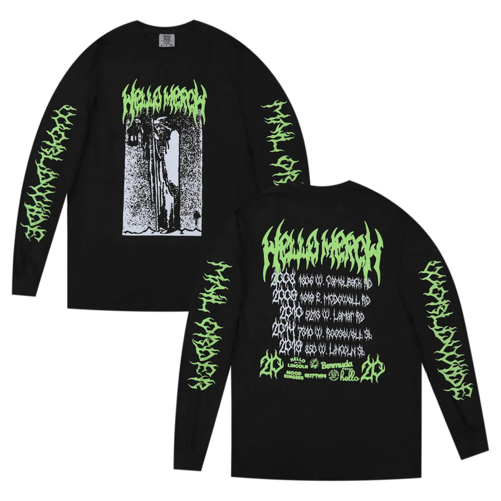 Hello Merch Hello Tarot Long Sleeve Puff & Glow T-Shirt 1 Hello Merch Hello Tarot Long Sleeve Puff & Glow T-Shirt