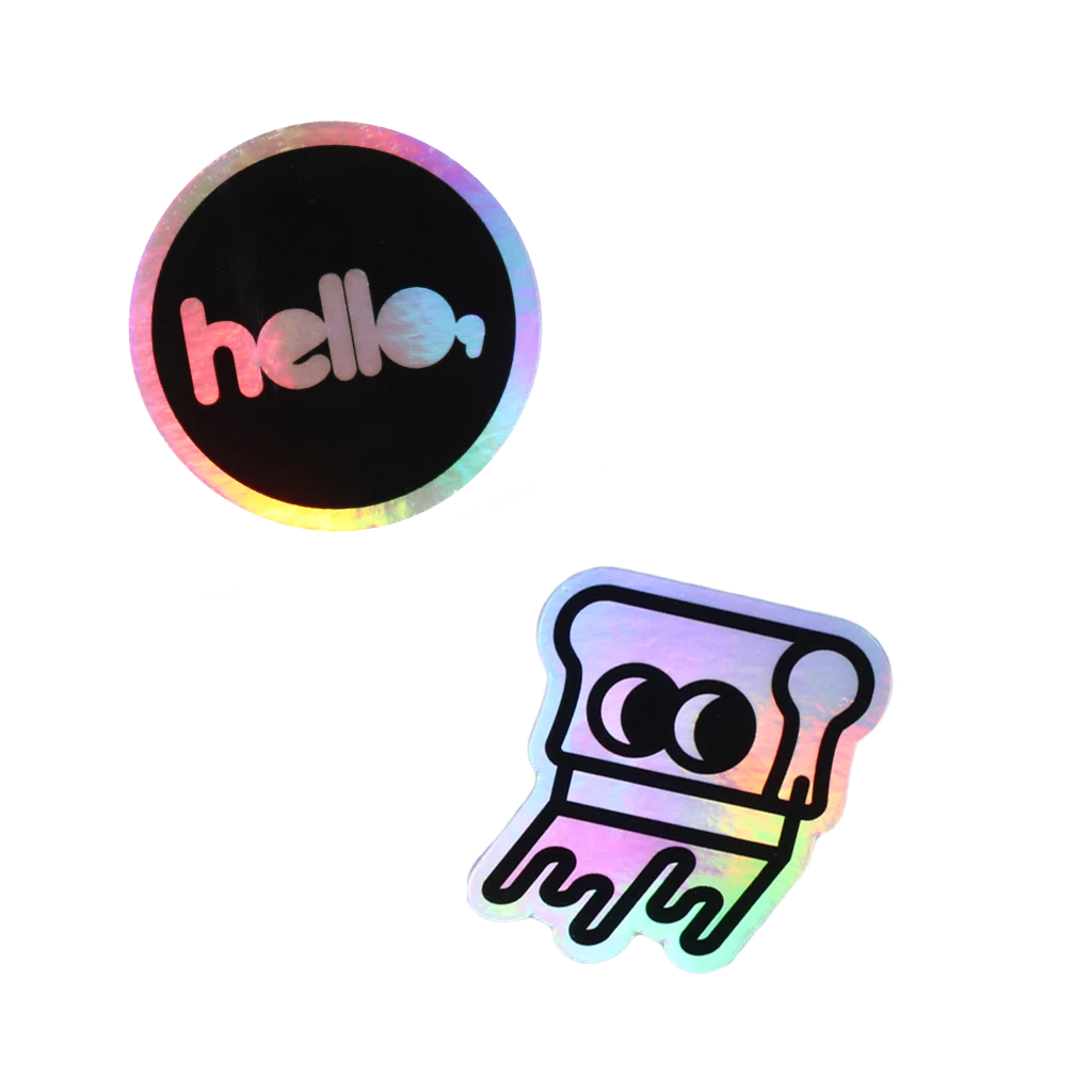 Hello Merch New Merch Hologram Sticker Pack Hello Merch New Merch Hologram Sticker Pack