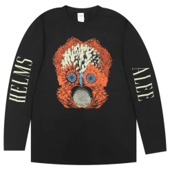 Helms Alee Sea Monster Black Long Sleeve T-Shirt