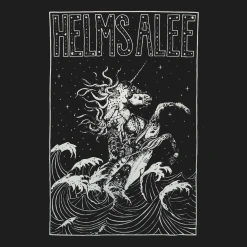 Helms Alee New Merch Unicorn Black T-Shirt