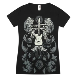 Jonny Lang New Merch Guitar Tour Women's Black T-Shirt 9 Jonny Lang New Merch Guitar Tour Women's Black T-Shirt