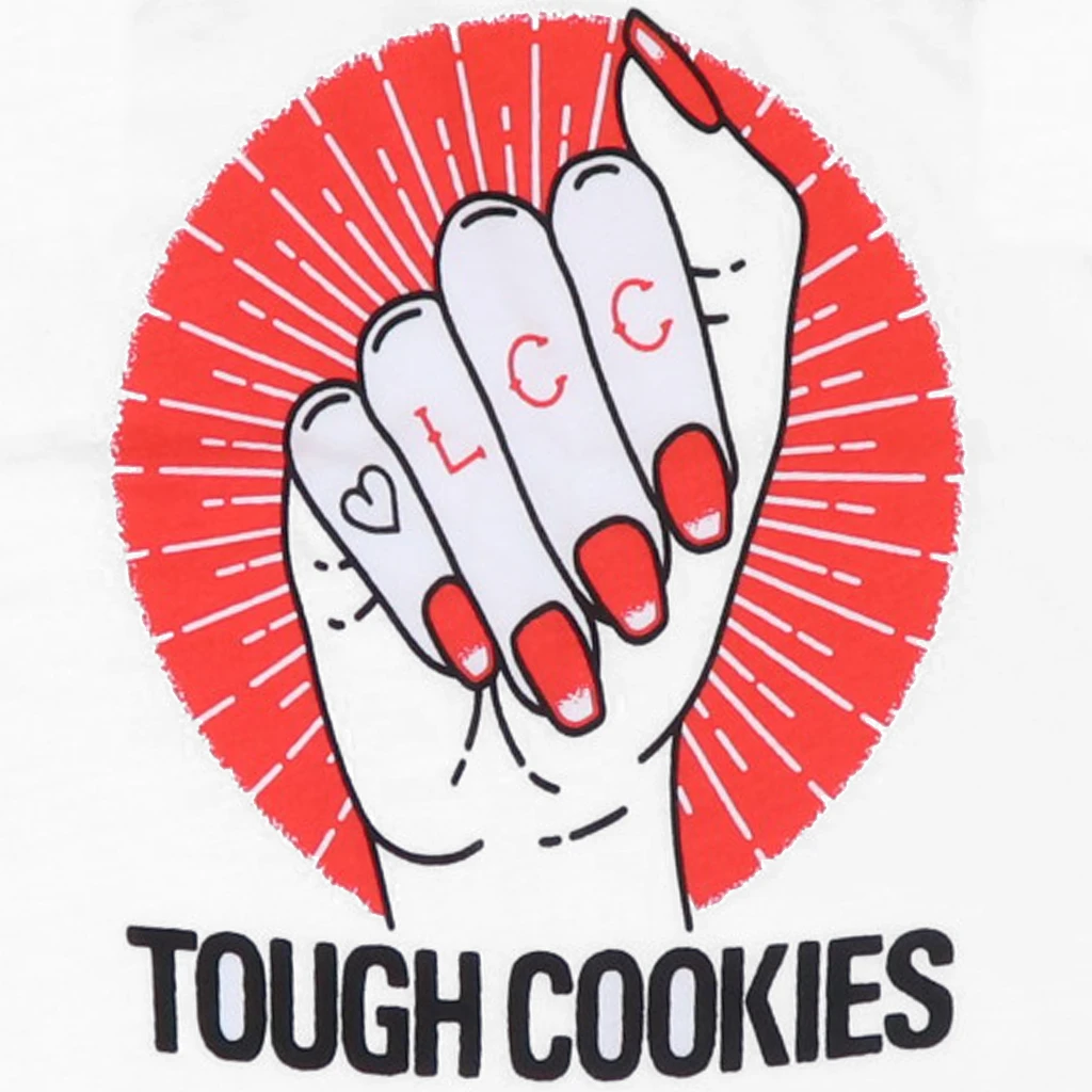 Low Cut Connie New Merch Tough Cookies Toddler's 3/4 Sleeve Baseball T-Shirt Low Cut Connie New Merch Tough Cookies Toddler's 3/4 Sleeve Baseball T-Shirt