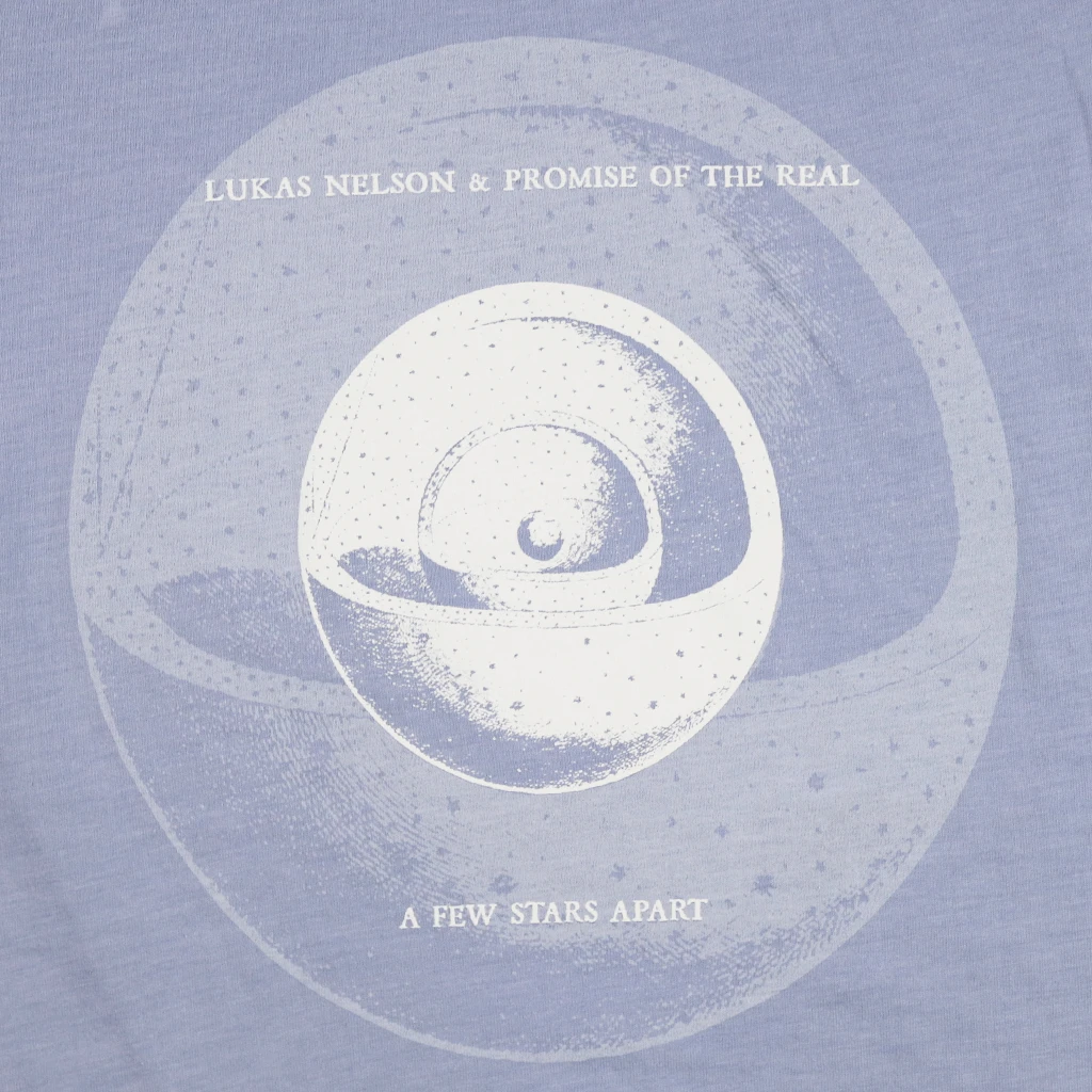 Lukas Nelson & Promise Of The Real New Merch A Few Stars Apart Women's Heather Blue T-Shirt 2 Lukas Nelson & Promise Of The Real New Merch A Few Stars Apart Women's Heather Blue T-Shirt