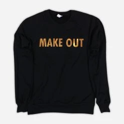 Julia Nunes Make Out Black Fleece Raglan Sweatshirt New Merch