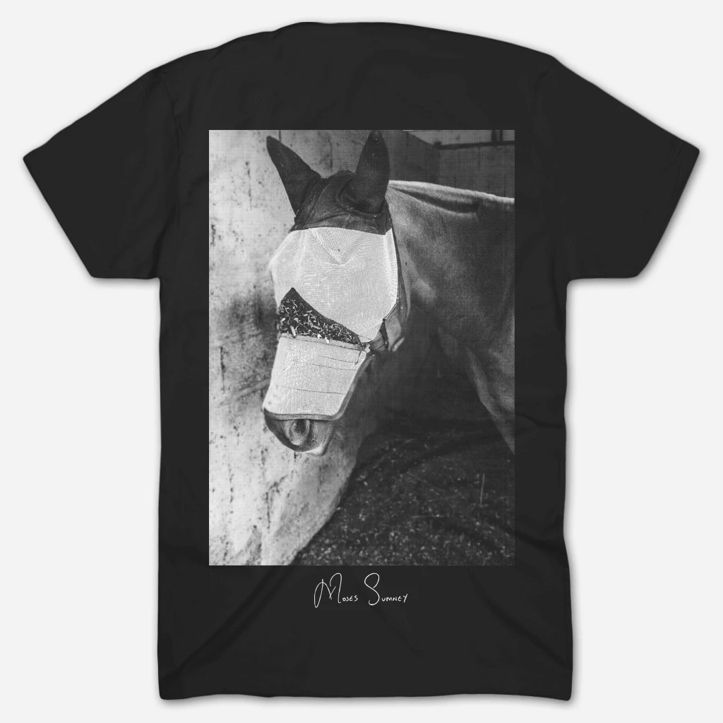 Moses Sumney New Merch Horseback Black T-Shirt Moses Sumney New Merch Horseback Black T-Shirt