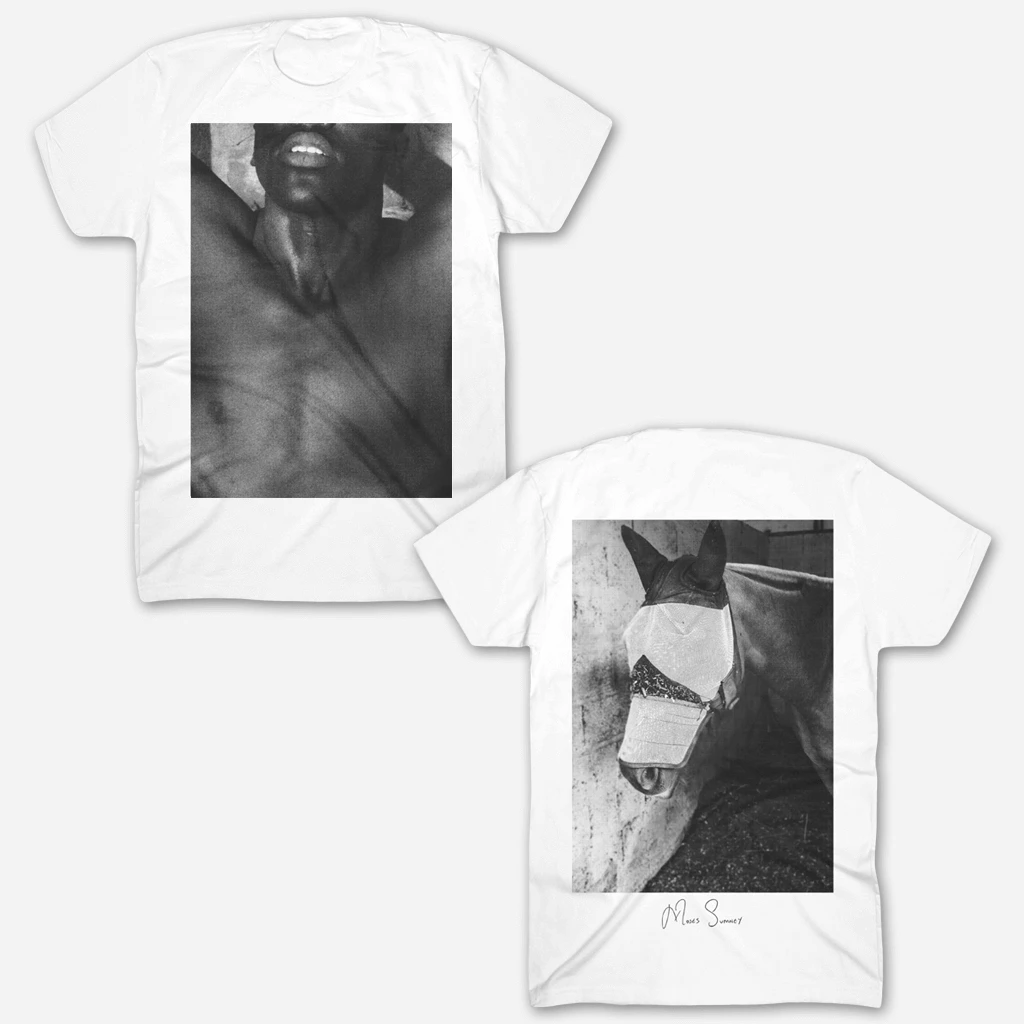 Moses Sumney Horseback White T-Shirt New Merch 1 Moses Sumney Horseback White T-Shirt New Merch