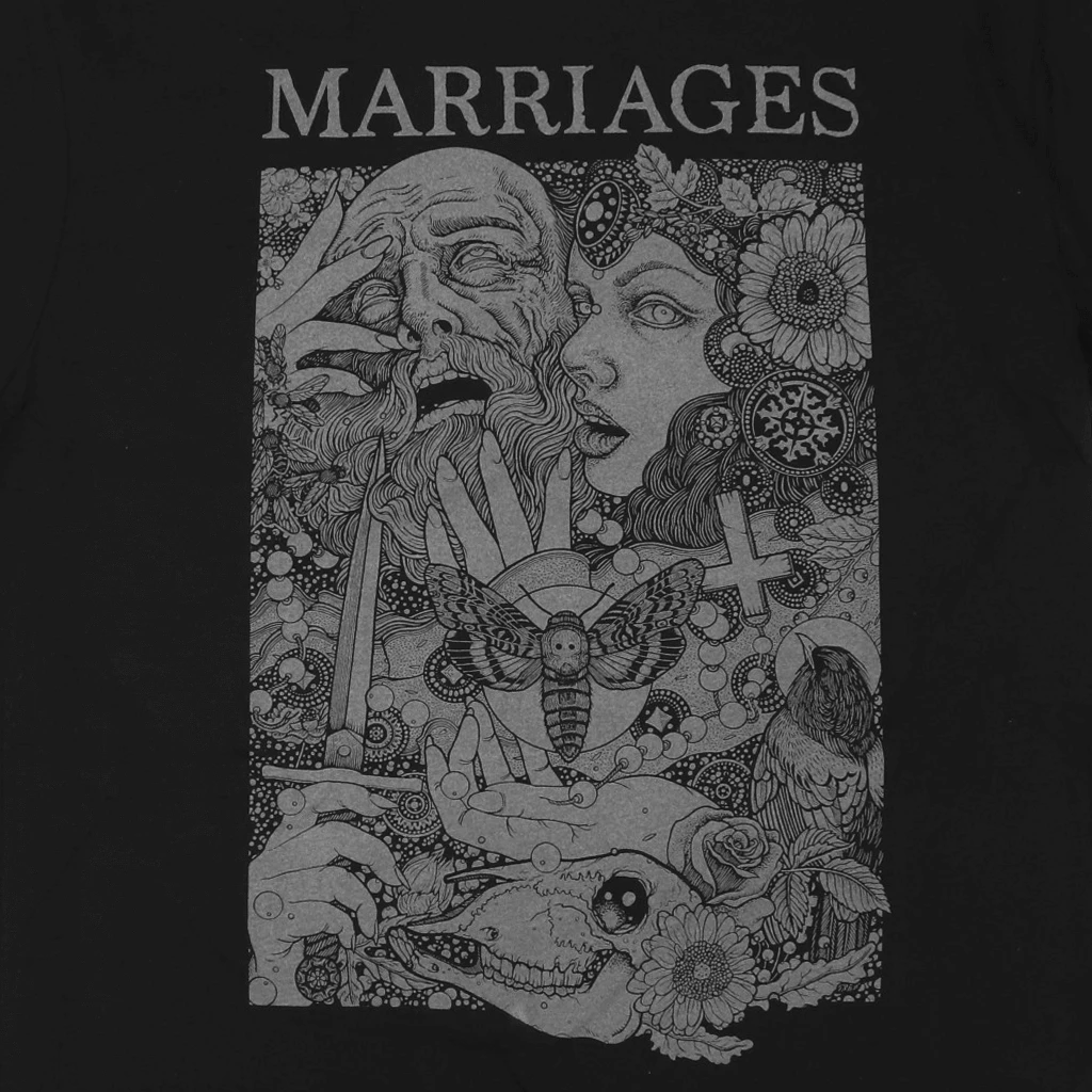Marriages Faces Black T-Shirt 2 Marriages Faces Black T-Shirt