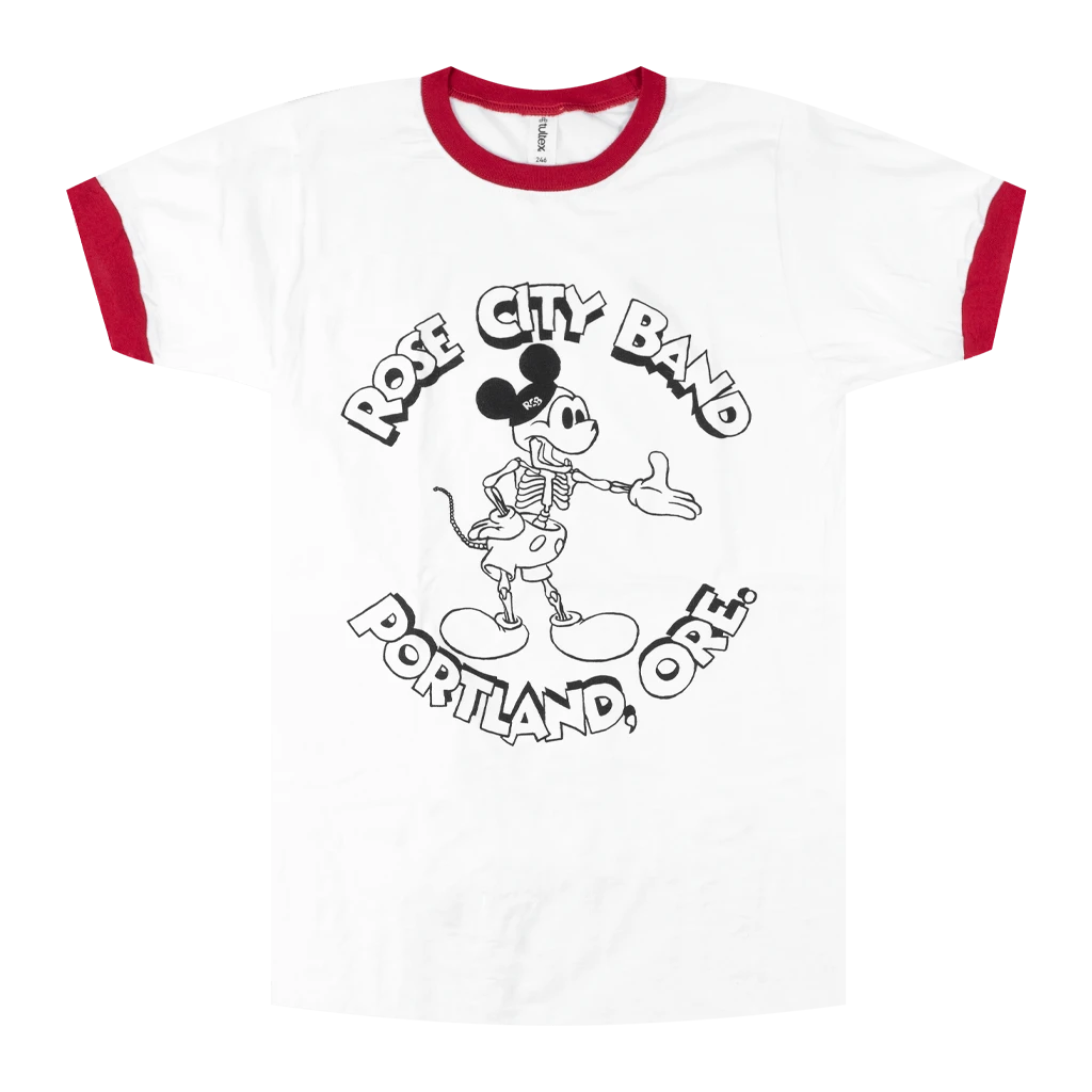 Rose City Band Dead Mouse Ringer T-Shirt 1 Rose City Band Dead Mouse Ringer T-Shirt